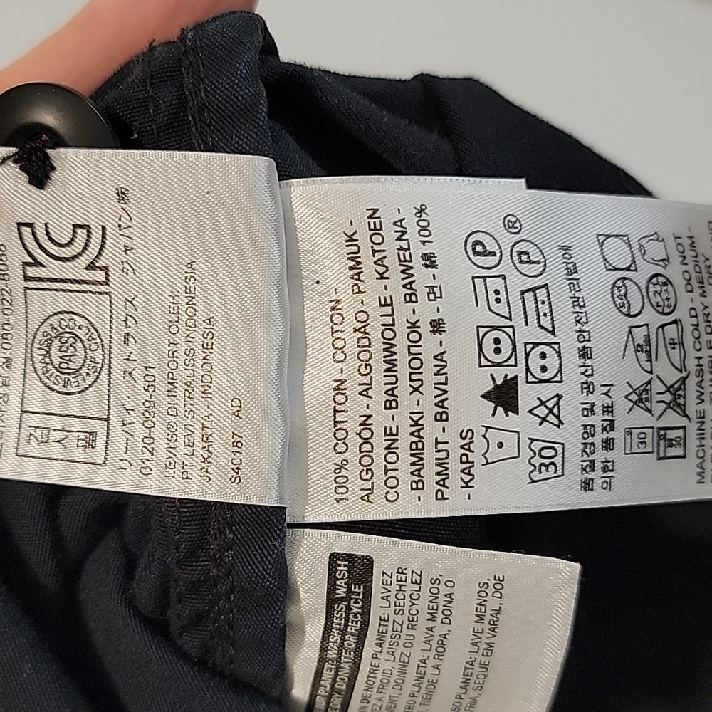 Levi Strauss & Co Cargo Military Black Lightweight Jacket Size XL - Picture 5 of 11